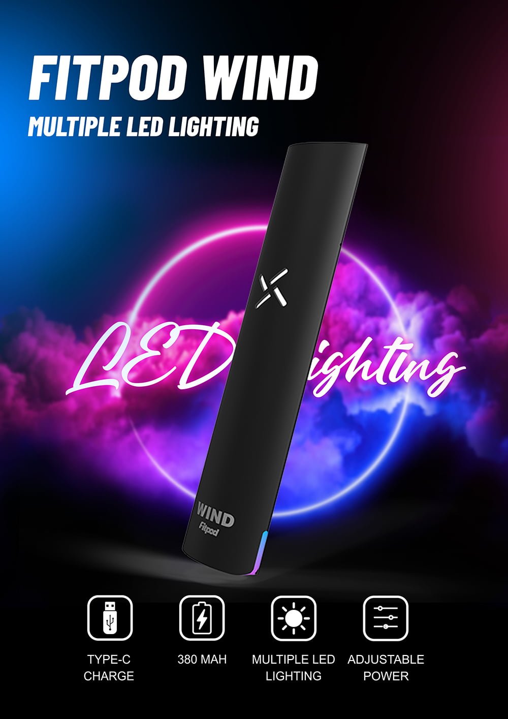 Fitpod Wind 氣流桿一代主機 通用一代可調壓主機