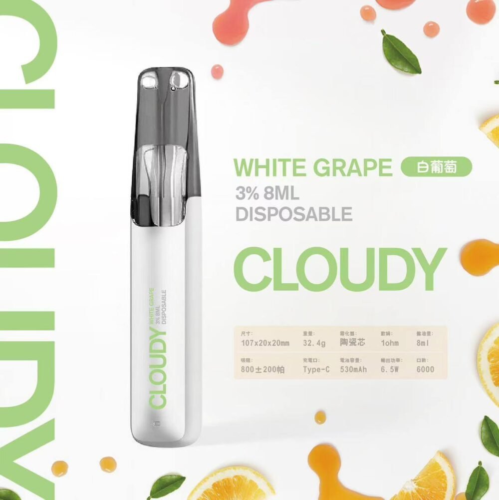 【Cloudy 鴨嘴獸一次性】陶瓷芯8ml 500mAh續航 16款爆款口味🔥